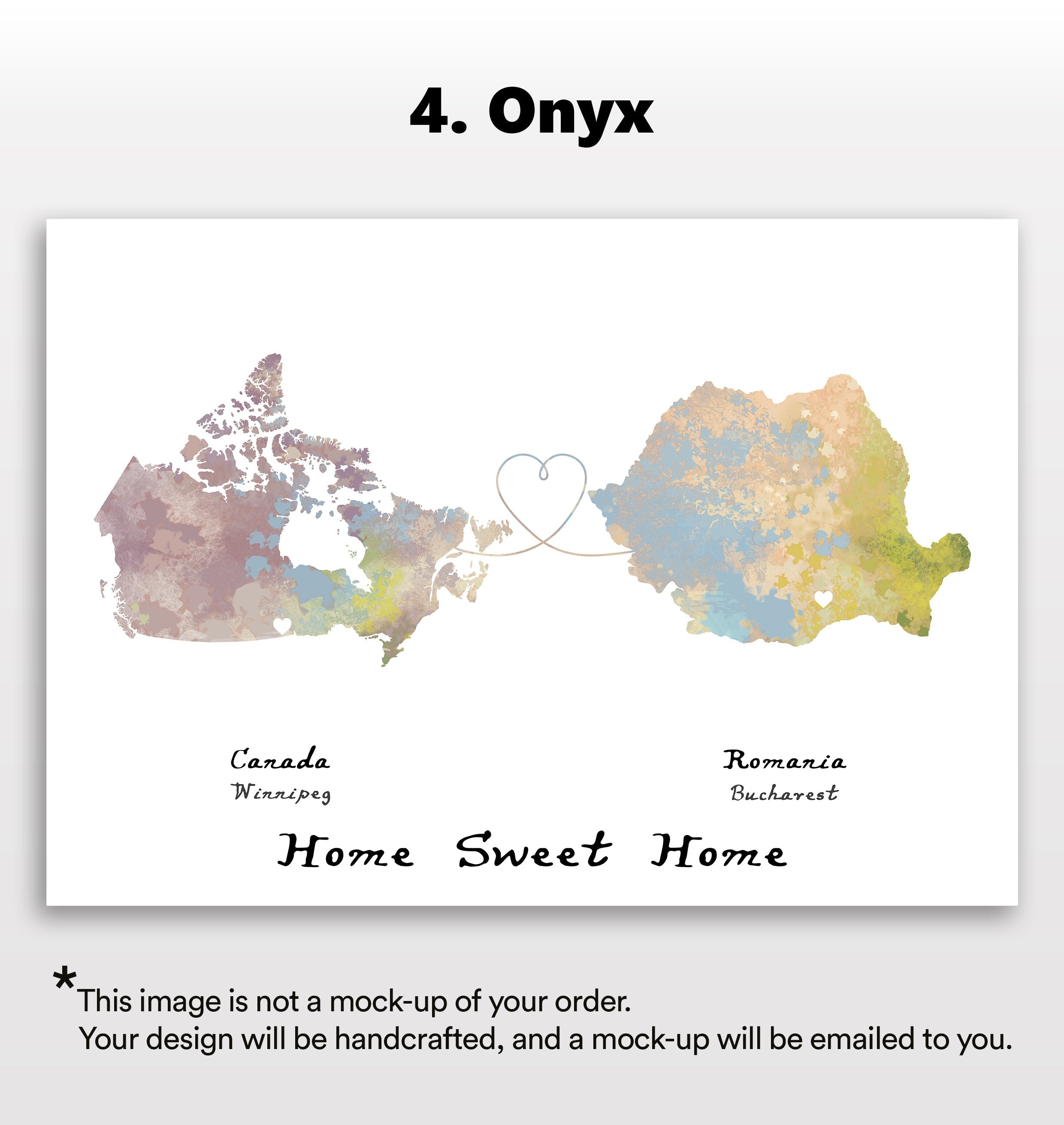 Personalised two location Print