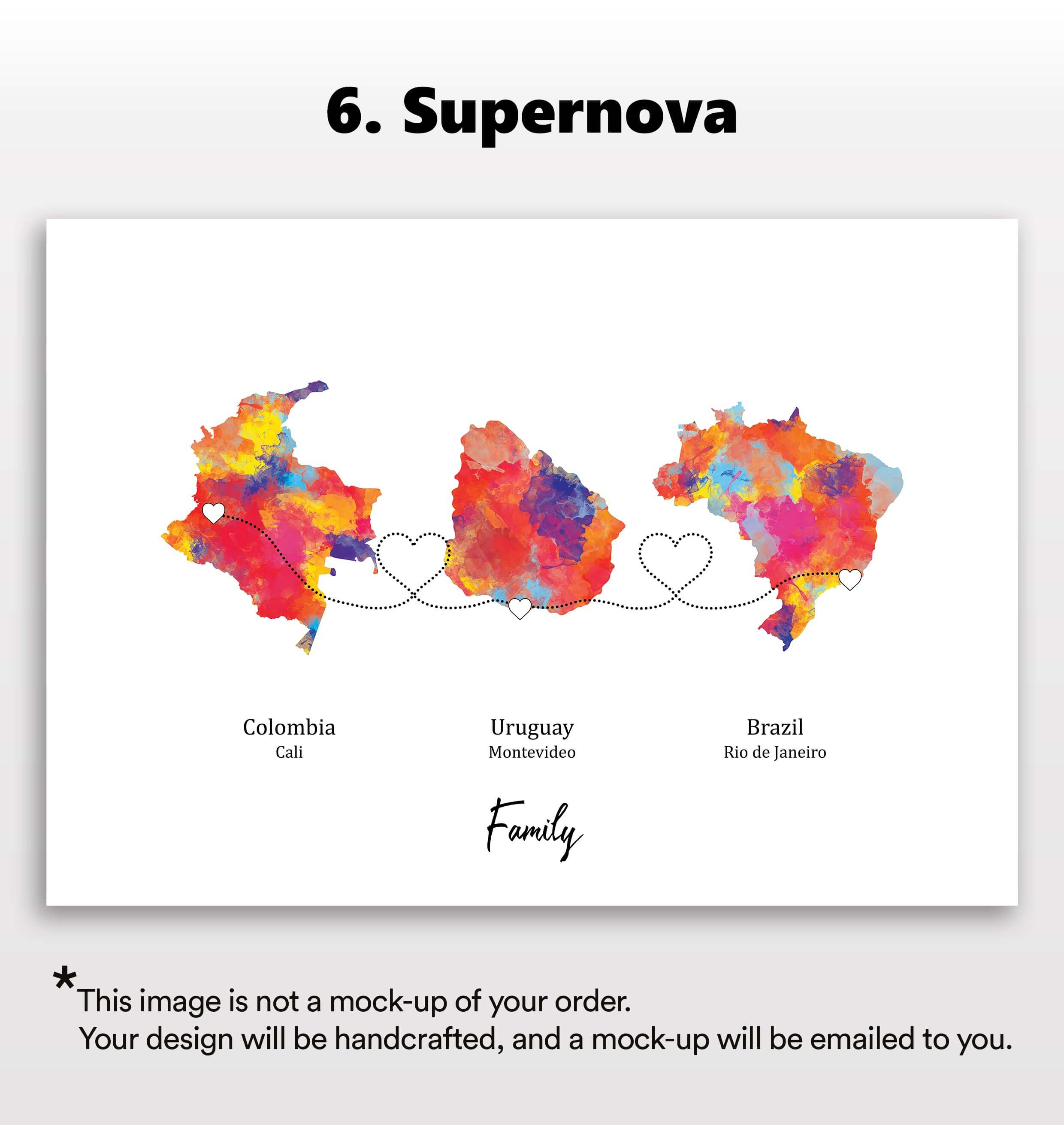 Personalised Three Location Print 2.0 - Custom Line