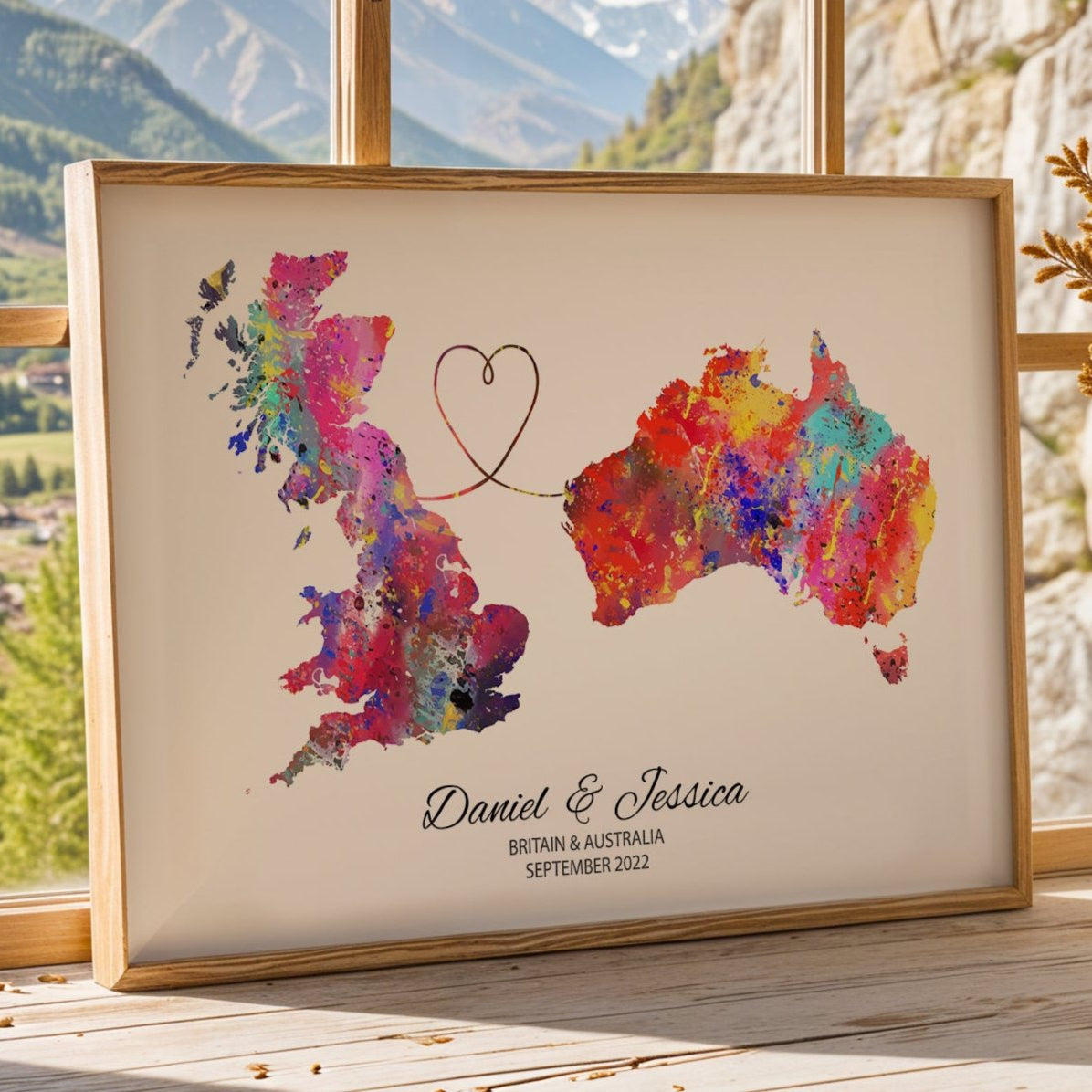 Personalised two location Print