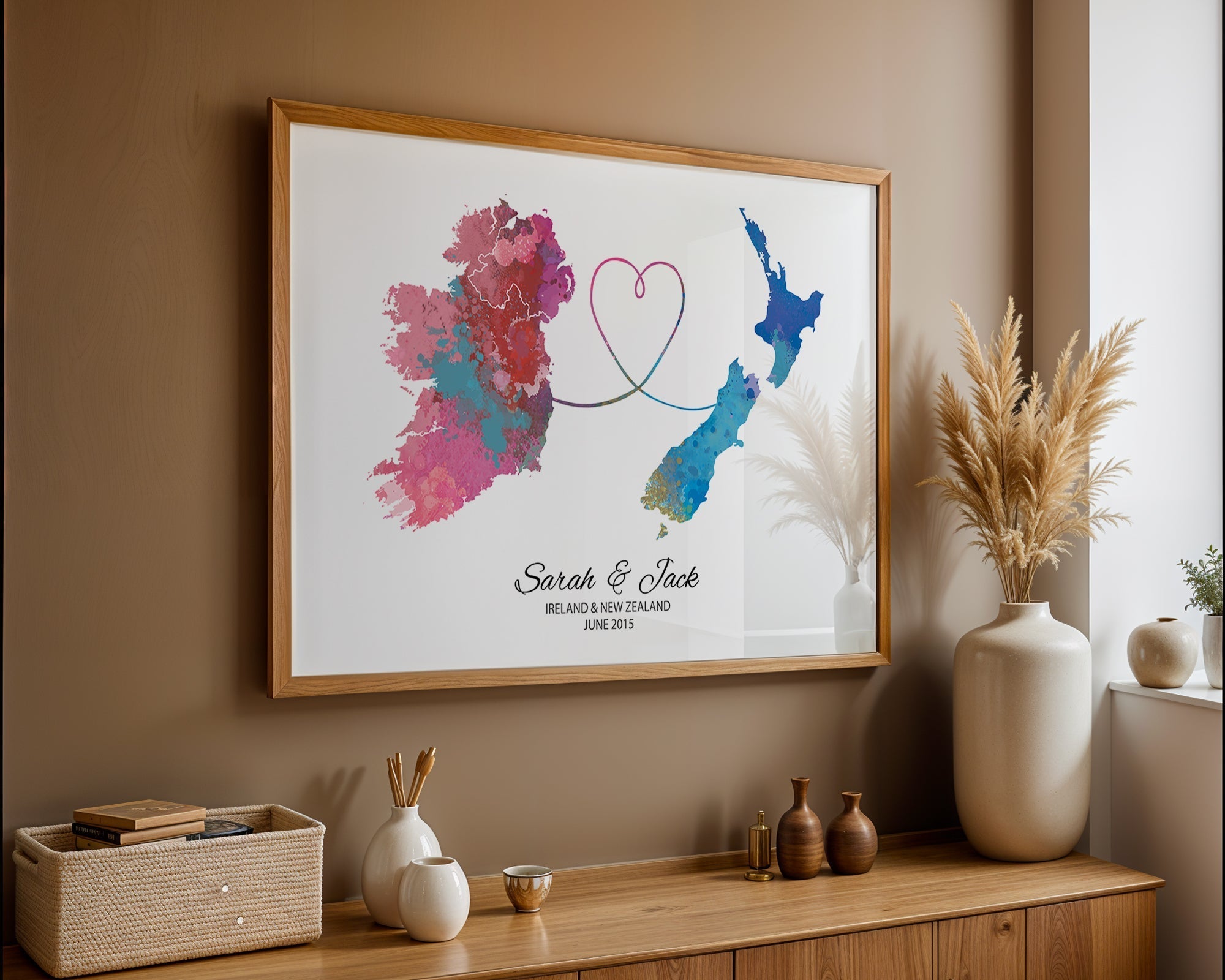 Personalised two location Print