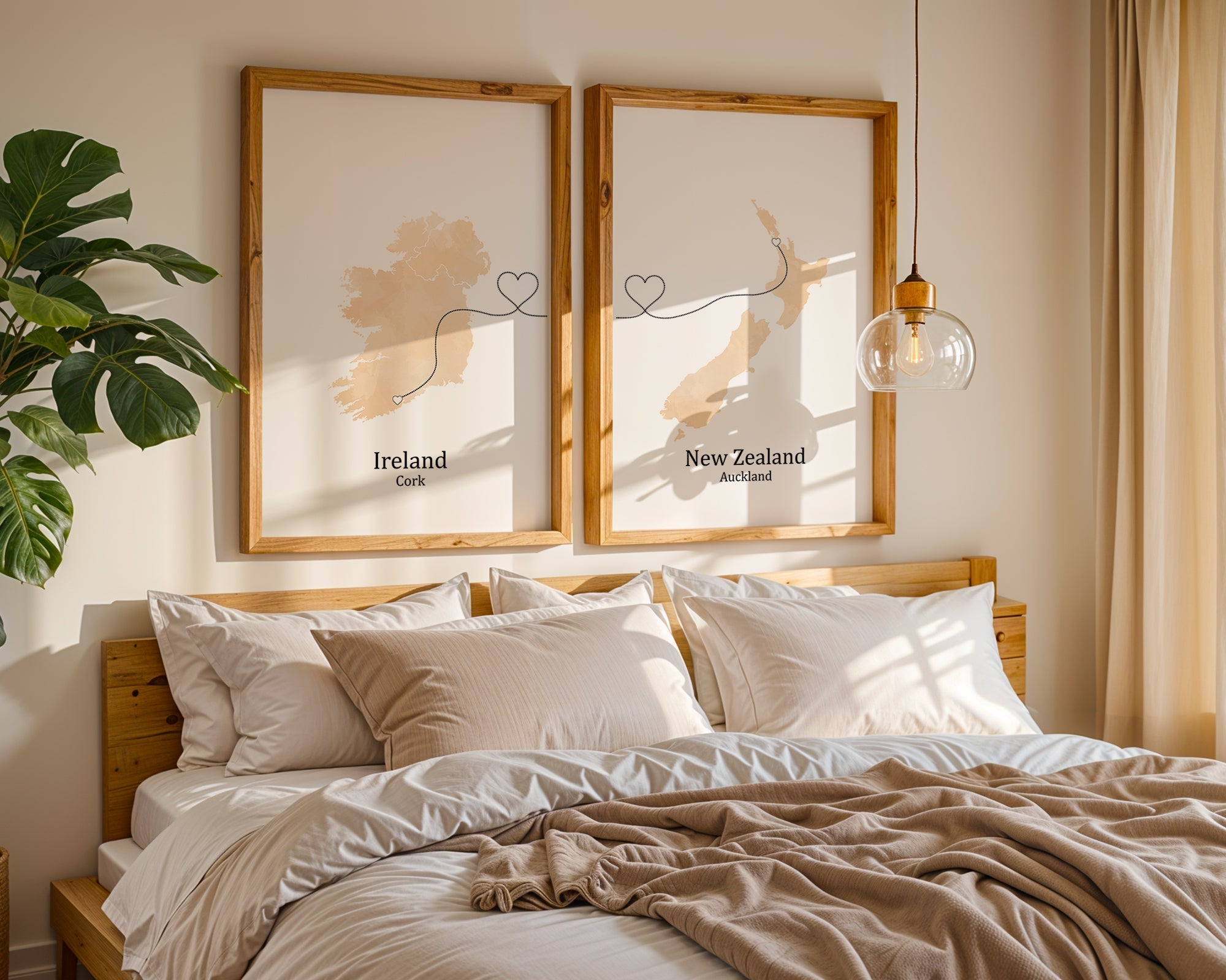 Personalised two location Prints 2.0 - Custom Line (Digital File Only)