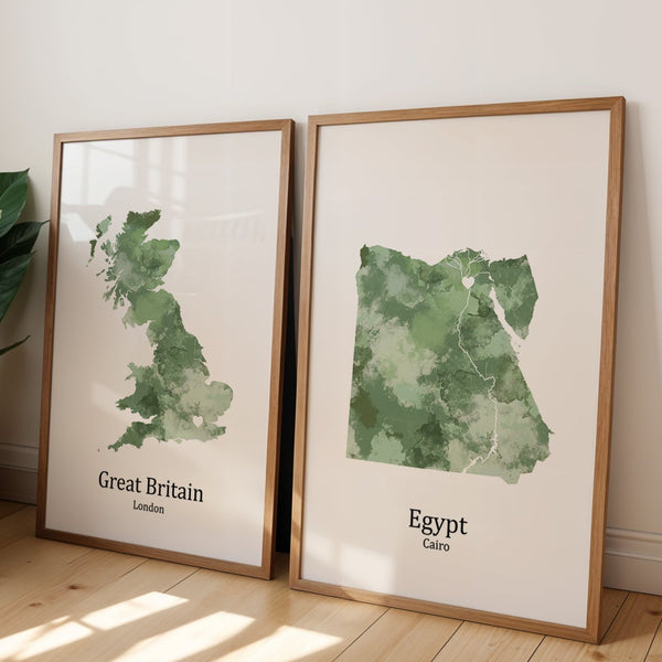 Personalised two location Prints 2.0